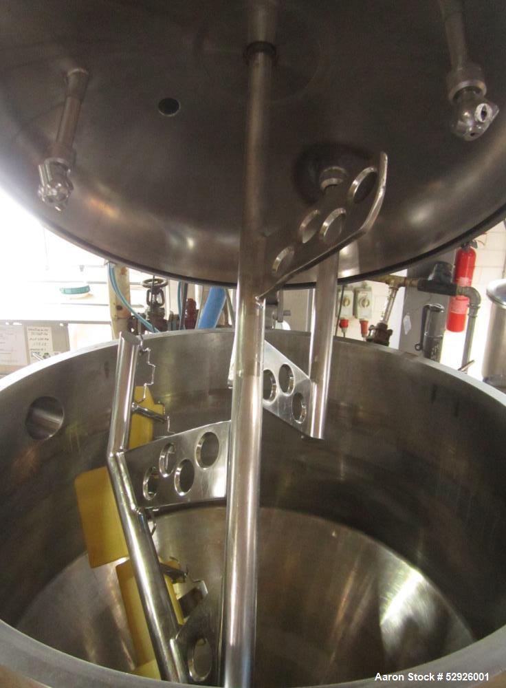 Used FrymaKoruma GmbH Food High Shear Emulsifier, Type MAXXD 400, Stainless Steel, 400 liter (105 gallon). Incl. motor, control and additional infrastructure. Overall dimensions: 91" ( 2800 mm long) ...