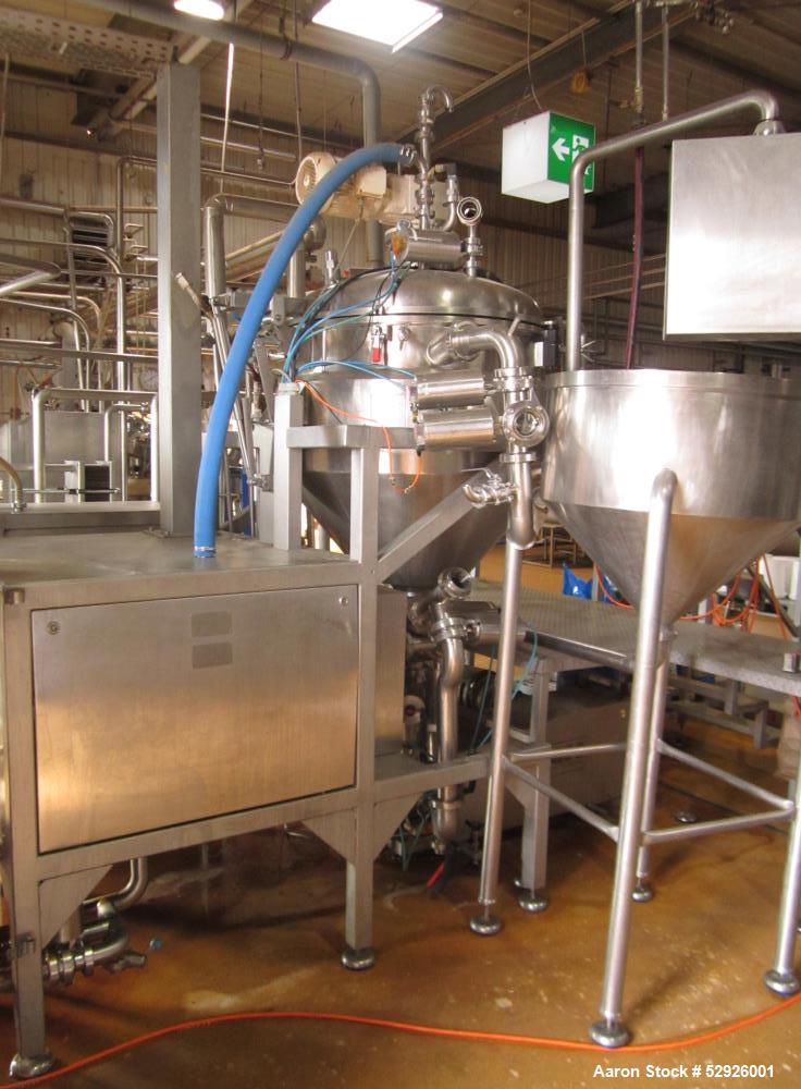 Used- FrymaKoruma GmbH Food High Shear Emulsifier, Type MAXXD 400, Stainless Steel, 400 liter (105 gallon). Incl. motor, con...