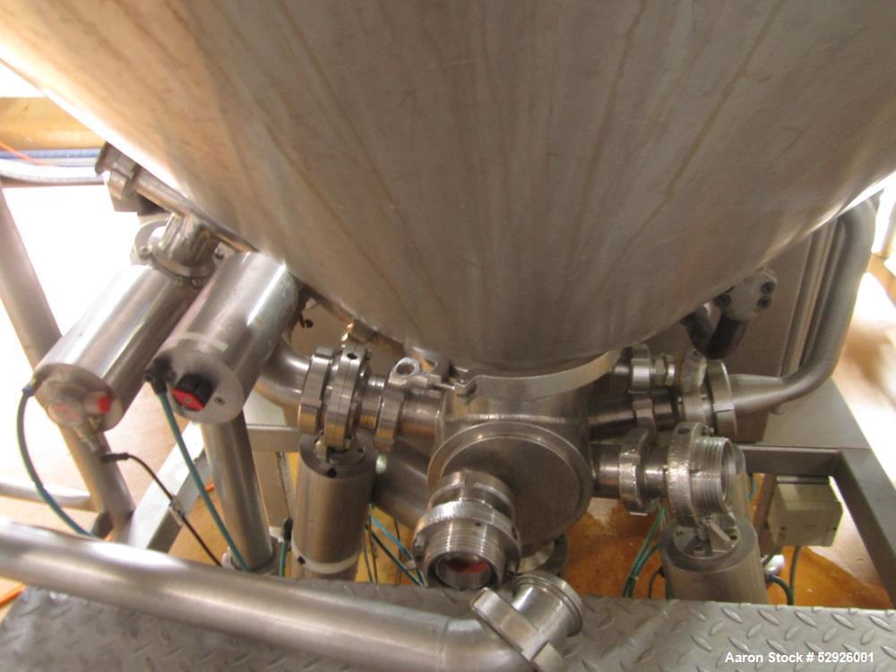 Used FrymaKoruma GmbH Food High Shear Emulsifier, Type MAXXD 400, Stainless Steel, 400 liter (105 gallon). Incl. motor, control and additional infrastructure. Overall dimensions: 91" ( 2800 mm long) ...