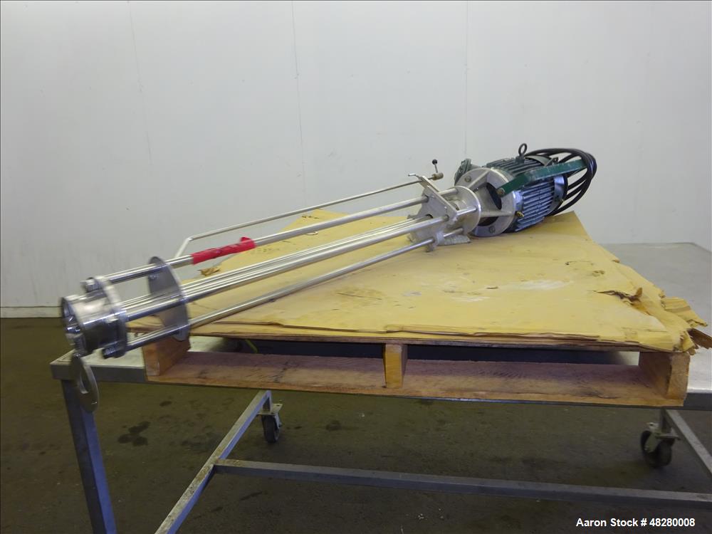 Used Greerco High Shear Homogenizer/Emulsifier, Model 1-1/2 HH, 316 Stainless S