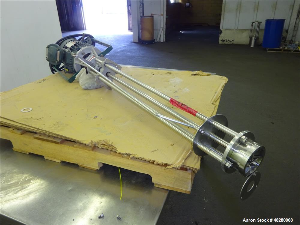 Used Greerco High Shear Homogenizer/Emulsifier, Model 1-1/2 HH, 316 Stainless S