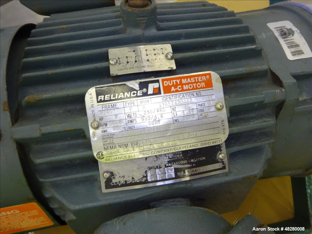 Used Greerco High Shear Homogenizer/Emulsifier, Model 1-1/2 HH, 316 Stainless S