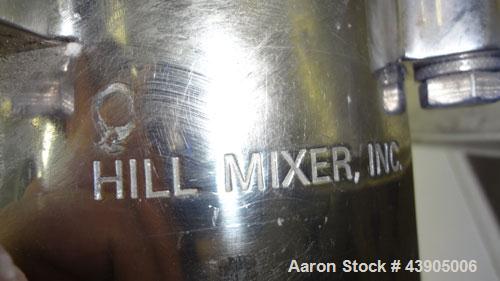 Used Hill Homogenizer-Mixer, 100 Gallon Capacity, Model 7.5