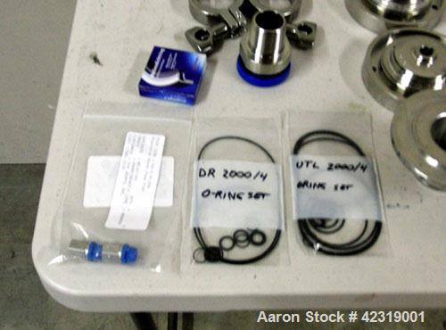Used IKA Lab-Pilot 2000-4 Basic Unit Stainless Steel with DR Module, 4M generator, radial lip seal, O ring set, FPM and screw-in fittings for
heating/cooling jacket.