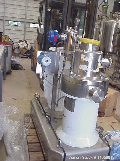 Used-IKA Works Continuous Inline Mixing-Homogenizing-Milling-Dispersing System for powder/solids and liquid, model MHD2000/3...