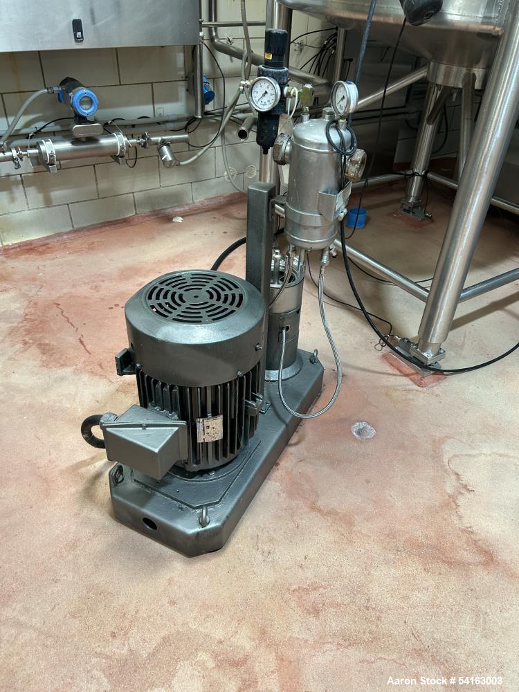 Used IKA Works Mixer/Homogenizer. 20 hp, 3/60/575V, 3537 rpm mtor.