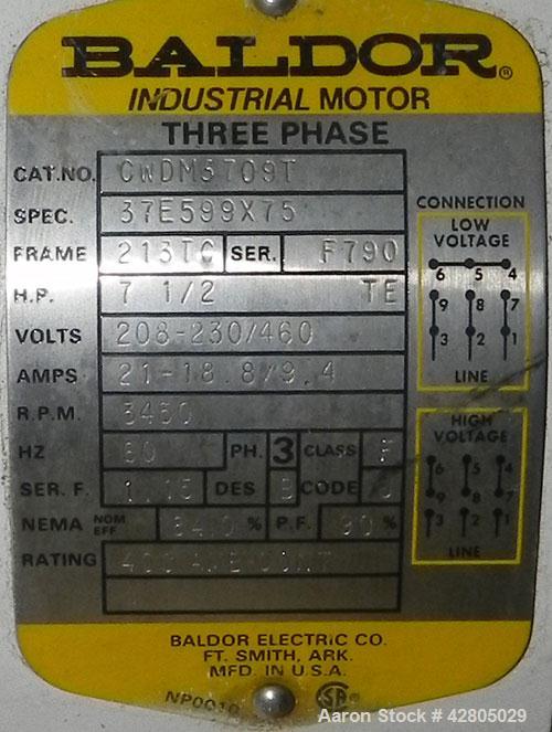 Used Stainless Steel Lee Industries High-Shear Mixer, Model Multi-Mix