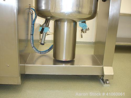Used Ross/Olsa Vacuum Mixer Homogenizer, Model MACEF PH 150. 30 to 150 liter working capacity, 190 total, 316L stainless steel. Approximately 24.80" diameter x 20.43" straight side. Domed removable t...
