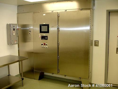 Used Ross/Olsa Vacuum Mixer Homogenizer, Model MACEF PH 150. 30 to 150 liter working capacity, 190 total, 316L stainless steel. Approximately 24.80" diameter x 20.43" straight side. Domed removable t...