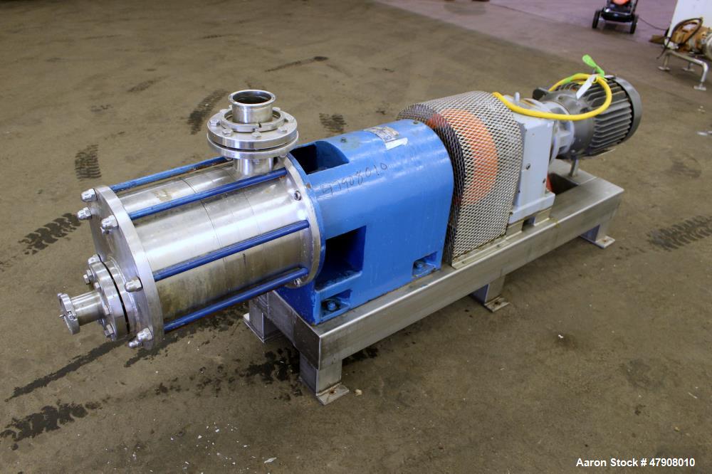 Used Pentax In-line Homogenizing Type Mixer, Model KMF200/V, 316 Stainless Stee