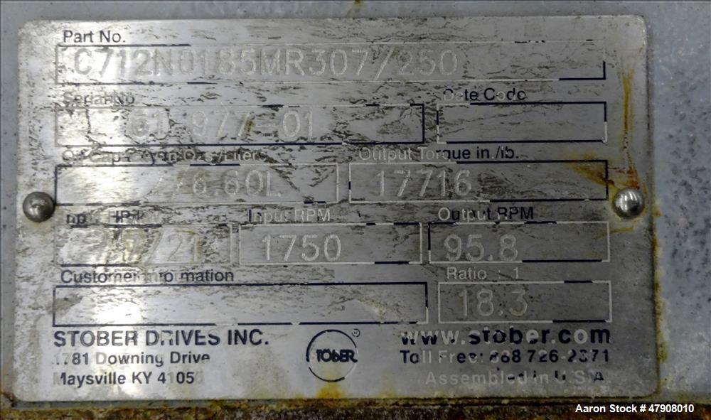 Used Pentax In-line Homogenizing Type Mixer, Model KMF200/V, 316 Stainless Stee