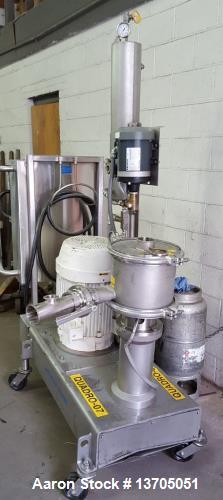 Used Quadro Ytron Model Z-5 Inline Mixer/ Emulsifier. 3- stage, sanitary, 316 SS Quadro Ytron Model Z-5 Inline Mixer/ Emulsifier. 3- stage rotor/ stator set , 3" inlet and 3" outlet, sanitary type 31...