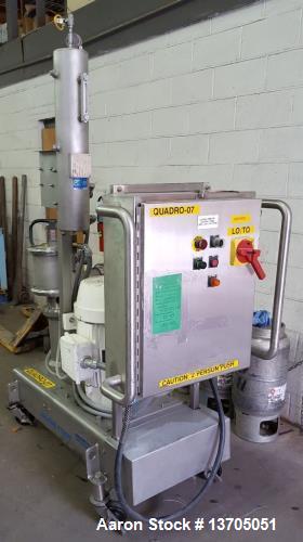 Used- Quadro Ytron Model Z-5 Inline Mixer/ Emulsifier. 3- stage, sanitary, 316 SS Quadro Ytron Model Z-5 Inline Mixer/ Emuls...