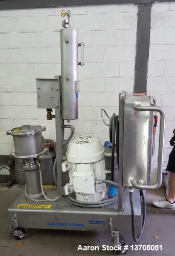 Used Quadro Ytron Model Z-5 Inline Mixer/ Emulsifier. 3- stage, sanitary, 316 SS Quadro Ytron Model Z-5 Inline Mixer/ Emulsifier. 3- stage rotor/ stator set , 3" inlet and 3" outlet, sanitary type 31...
