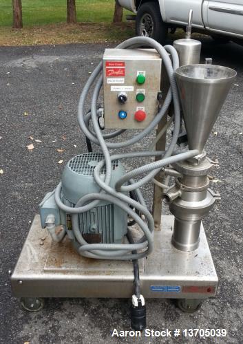 Used- Quadro, Model ZC-1, Ytron Blender. (Similar to Tri-Clover Tri-Blender). Sanitary stainless steel construction, driven ...