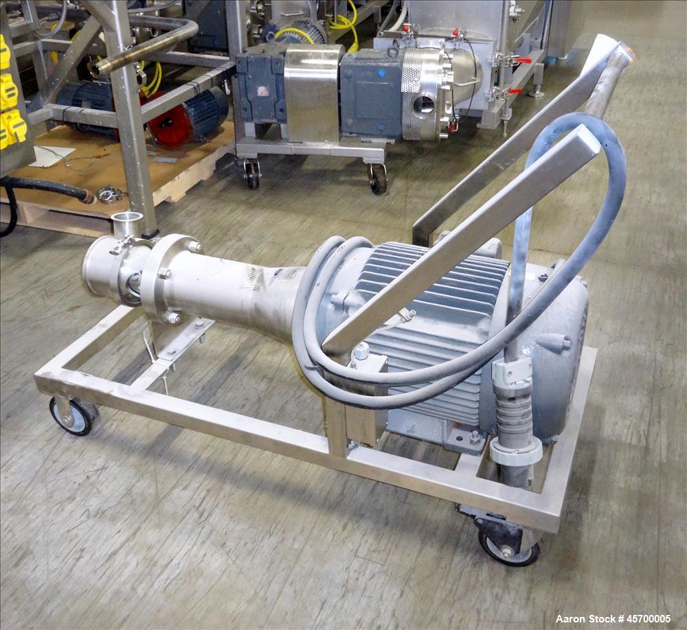 Used Scott Turbon Stainless Steel Mixer, Model PILS3-50, S/N: 4976, 6" (diameter) blade
