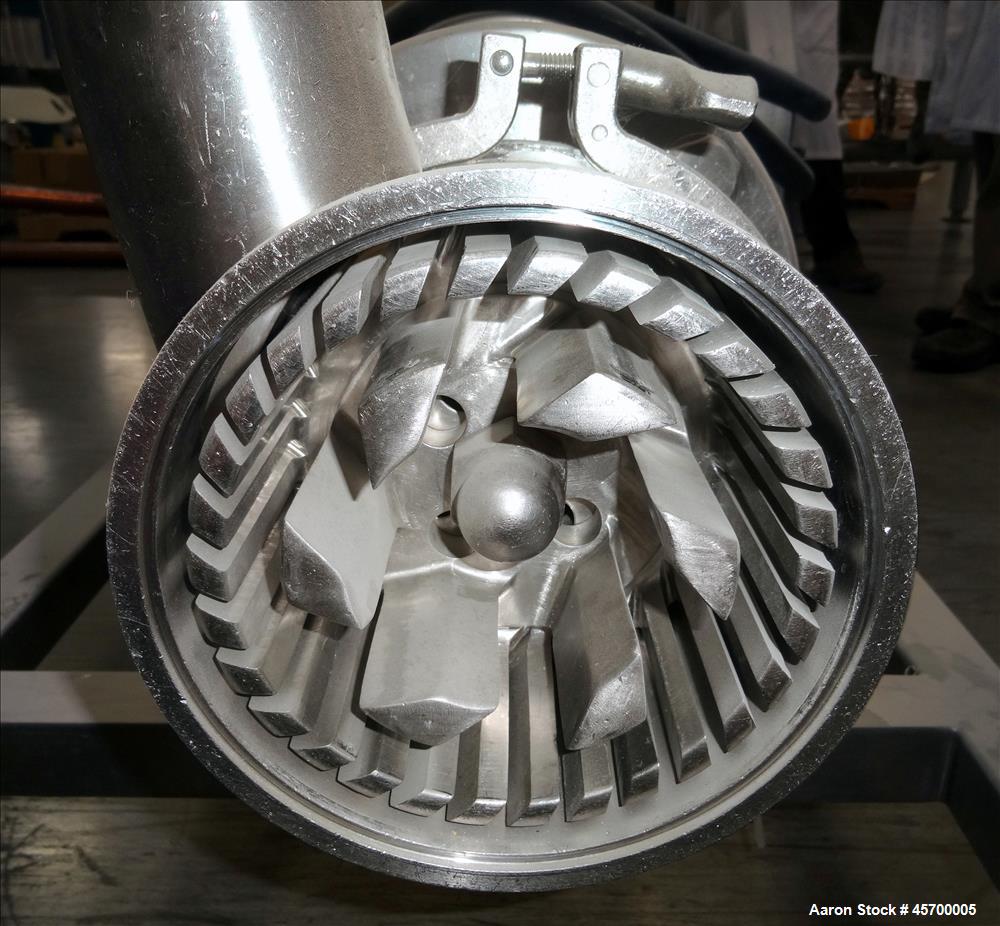 Used Scott Turbon Stainless Steel Mixer, Model PILS3-50, S/N: 4976, 6" (diameter) blade