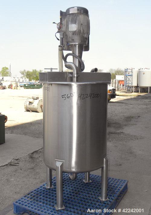 Used Scott Turbon Top Mounted Mixer, Model TMS3B-10. Approximately 1-1/2’’ diameter 17-4 PH stainless steel shaft with a “B” style head. Driven by a 10 hp, 3/60/230/460 volt, 3500 rpm motor. Mixer mo...