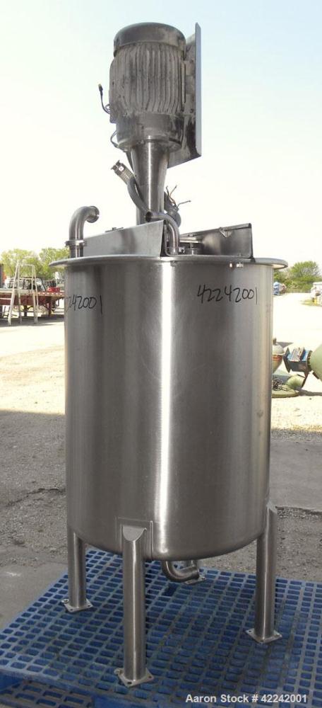 Used Scott Turbon Top Mounted Mixer, Model TMS3B-10. Approximately 1-1/2’’ diameter 17-4 PH stainless steel shaft with a “B” style head. Driven by a 10 hp, 3/60/230/460 volt, 3500 rpm motor. Mixer mo...