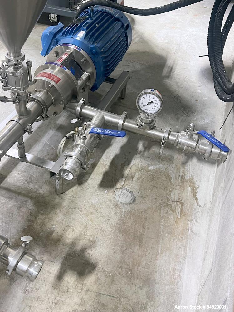 Used Silverson FMX25 Flashmix High Shear Powder/Liquid Mixer – Stainless Steel In-Line Mixing System