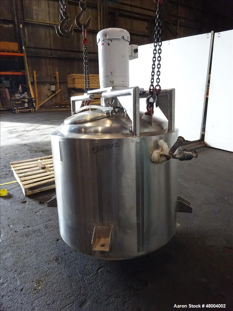 Used Precision Stainless Kettle, Approximately 200 Gallon, 304 Stainless Steel,