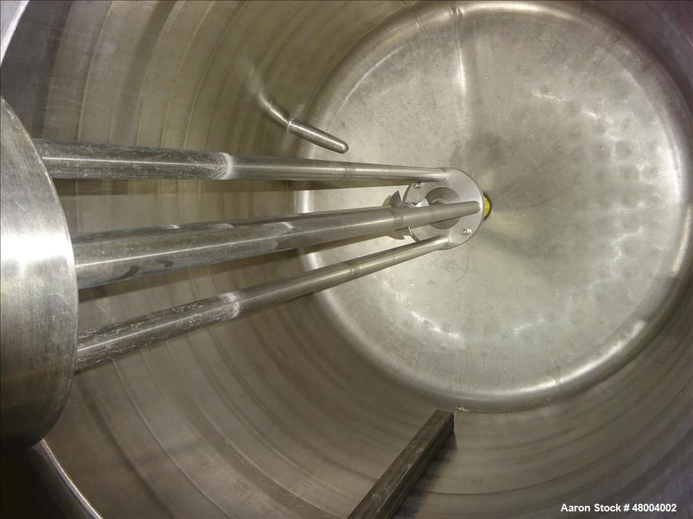 Used Precision Stainless Kettle, Approximately 200 Gallon, 304 Stainless Steel,