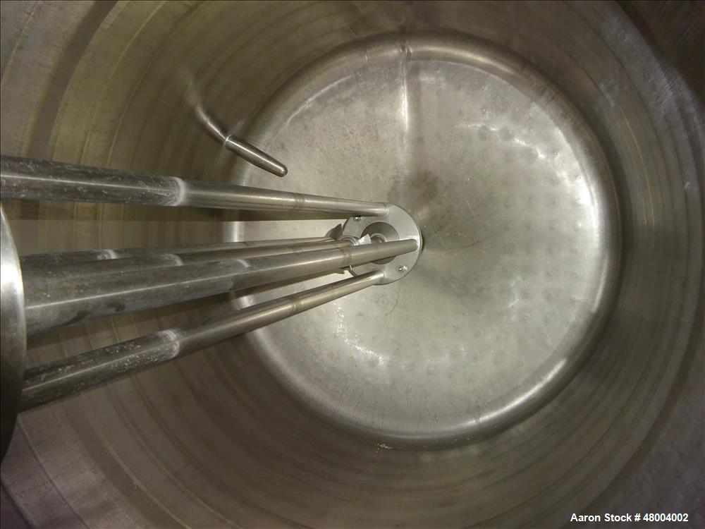 Used Precision Stainless Kettle, Approximately 200 Gallon, 304 Stainless Steel,