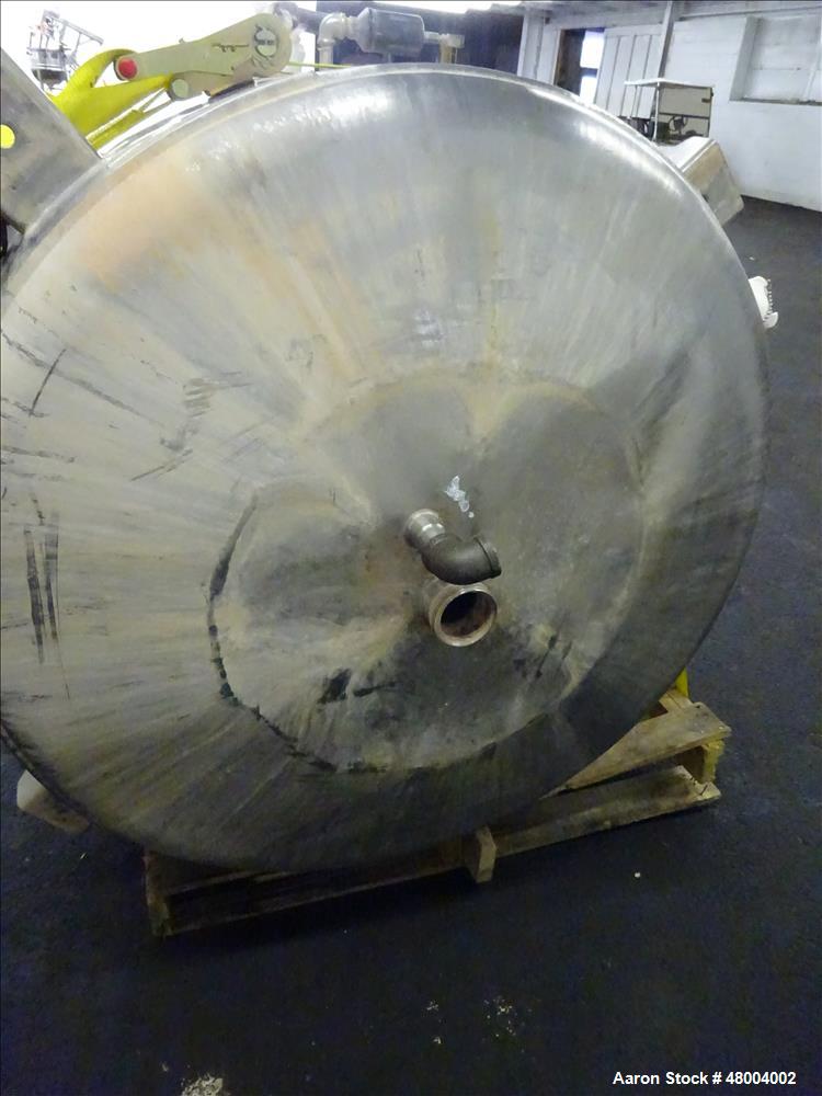 Used Precision Stainless Kettle, Approximately 200 Gallon, 304 Stainless Steel,