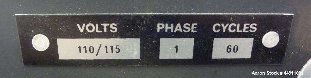 Used Silverson Laboratory Batch Mixer Emulsifier, Model L4R, 316 Stainless Steel. Nominal speed range 8000 rpm, batch range 1ml to 12 liters (0.0003 to 3.1 gallon), approximately 11-1/2" long shaft, ...