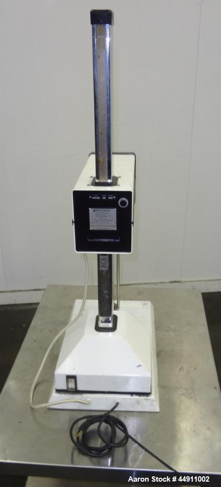 Used Silverson Laboratory Batch Mixer Emulsifier, Model L4R, 316 Stainless Steel. Nominal speed range 8000 rpm, batch range 1ml to 12 liters (0.0003 to 3.1 gallon), approximately 11-1/2" long shaft, ...