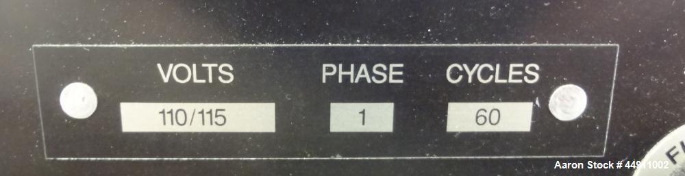 Used Silverson Laboratory Batch Mixer Emulsifier, Model L4R, 316 Stainless Steel. Nominal speed range 8000 rpm, batch range 1ml to 12 liters (0.0003 to 3.1 gallon), approximately 11-1/2" long shaft, ...
