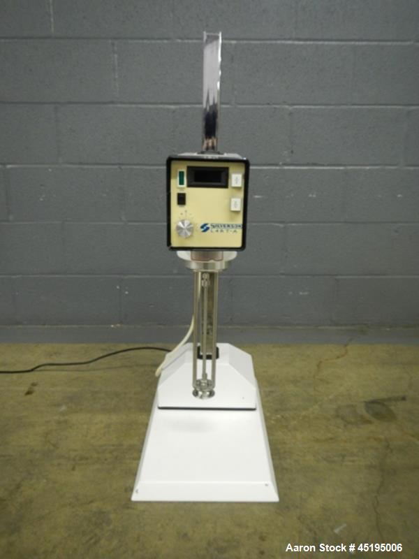 Used Silverson Bench Top Homogenizer, Model L4R.  Stainless steel shaft and blade, with controls, 115 volt, serial #1398.