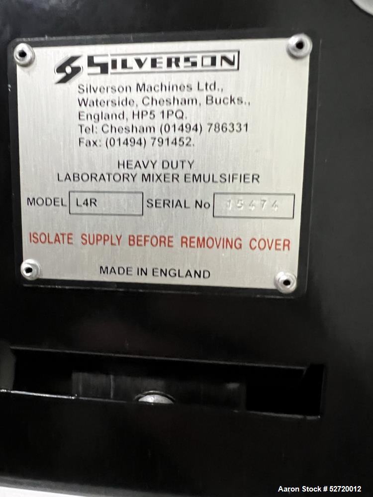 Silverson L4R Laboratory Mixer Emulsifier