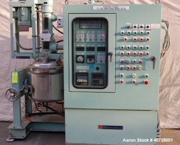 Used Stainless Steel TK AGI Homo Mixer, model 30-50