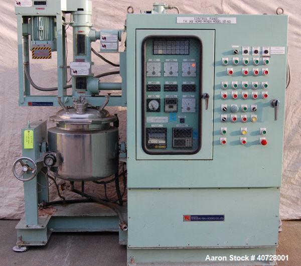 Used Stainless Steel TK AGI Homo Mixer, model 30-50