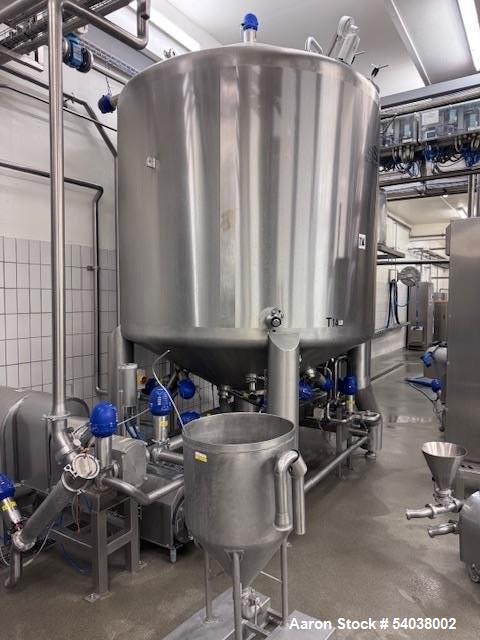 Used Tetra Pak STM-7000V High Shear Batch Mixer – 8,470L Stainless Steel, Vacuum Rated, Fruit Paste Ready