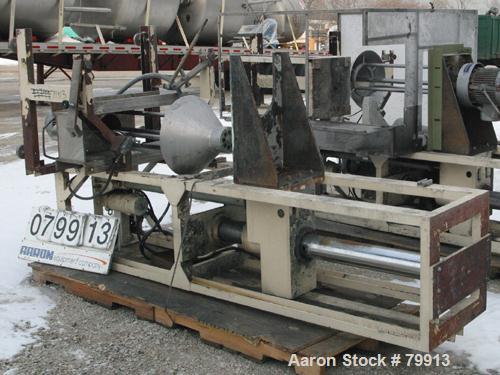 USED:Tokushu Kika Kogyo Co Homo Jettor Mixer, model T, stainlesssteel. Approx 4" diameter 4 blade rotor x 40" long shaft. Driven bya .16/5.5 kw, 60 hz, 335-3480 rpm motor. Mounted on an adjustablefra...