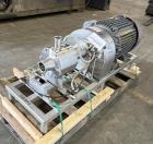 Used Admix Boston Shearmill-Pump, Model BSM 60-1, Stainless Steel. Throughput 40 - 165 gallon per minute. 94 FPS (28.6 MPS) tip speed. Driven by 75hp, 3/60/230/460 volt, 3550 rpm motor. 3