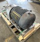 Used Admix Boston Shearmill-Pump, Model BSM 60-1, Stainless Steel. Throughput 40 - 165 gallon per minute. 94 FPS (28.6 MPS) tip speed. Driven by 75hp, 3/60/230/460 volt, 3550 rpm motor. 3