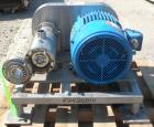 Used- Admix Boston Shear Pump, Model BSM37-3-P, 316 Stainless Steel. Approximately 15 to 50 gallons per minute capacity, tip...