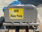 Used Admix Boston Shear Pump, Model BSM37-3-P, 316 Stainless Steel. Approximately 15 to 50 gallons per minute capacity, tip speed 115 feet per second. Approximate 4-1/4’’ diameter stator, 3’’ rotor. ...