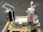 Used Ross Series 400 In-Line Mixer, Model HSM 401SC15, 316 Stainless Steel. Rated 66 gallons per minute (water). Non-jacketed chamber approximate 5-1/2” diameter x 2-1/2” deep, rotor approximate 5” d...