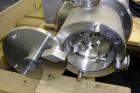 Used Ross Series 400 In-Line Mixer, Model HSM 401SC15, 316 Stainless Steel. Rated 66 gallons per minute (water). Non-jacketed chamber approximate 5-1/2” diameter x 2-1/2” deep, rotor approximate 5” d...