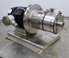 Used Ross Series 400 In-Line Mixer, Model HSM-401S, 316 Stainless Steel. Rated 66 gallons per minute (water). Non-jacketed chamber approximately 5-1/2” diameter x 3-3/8” deep, rotor 2-1/2” diameter. ...