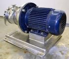 Used Ross Series 400 In-Line Mixer, Model HSM-401S, 316 Stainless Steel. Rated 66 gallons per minute (water). Non-jacketed chamber approximately 5-1/2” diameter x 3-3/8” deep, rotor 2-1/2” diameter. ...