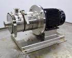 Used Ross Series 400 In-Line Mixer, Model HSM-401S, 316 Stainless Steel. Rated 66 gallons per minute (water). Non-jacketed chamber approximately 5-1/2” diameter x 3-3/8” deep, rotor 2-1/2” diameter. ...
