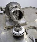 Used Ross Series 400 In-Line Mixer, Model HSM-401S, 316 Stainless Steel. Rated 66 gallons per minute (water). Non-jacketed chamber approximately 5-1/2” diameter x 3-3/8” deep, rotor 2-1/2” diameter. ...