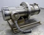 Used Ross Series 400 In-Line Mixer, Model HSM-401S, 316 Stainless Steel. Rated 66 gallons per minute (water). Non-jacketed chamber approximately 5-1/2” diameter x 3-3/8” deep, rotor 2-1/2” diameter. ...