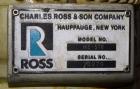 Used- Ross Batch Mixer Emulsifier, Model ME-510, Stainless Steel.