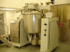 Used Oskar Krieger Molto-Mat Universal Homogenizer Mixer, Model MMU 500, Stainless Steel. 110 to 500 liter working capacity, 700 total. Internal rated –14 psi/29 psi (-1/+2 bar) at 266 deg F (130 C),...